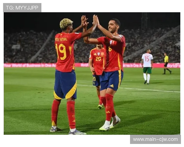 世预赛西班牙四球横扫保加利亚梅里诺双响头槌助球队豪取四连胜